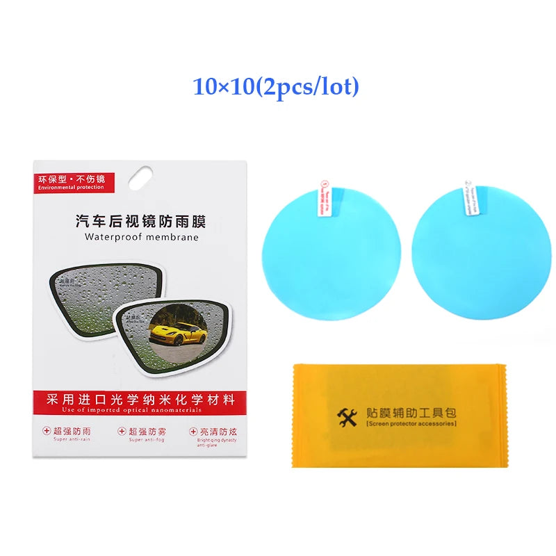 2pcs/lot Rainproof Car Rearview Mirror Sticker Film Anti-fog Protector Film Nanomaterial Membrane sticker anti-rain Universal