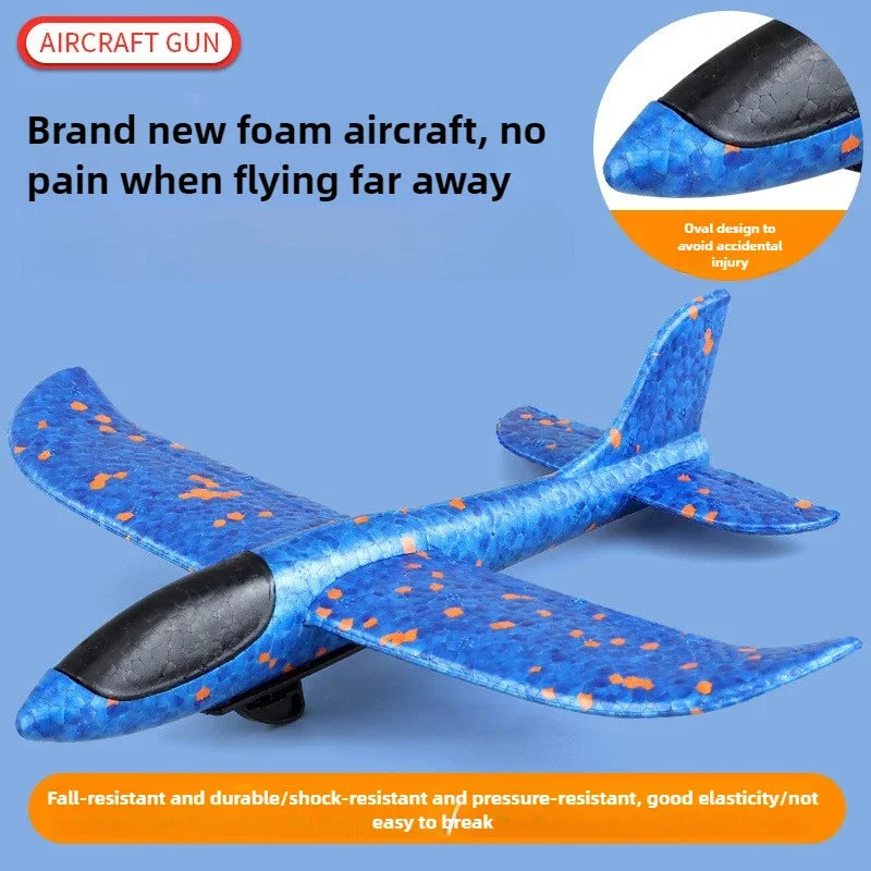 Foam Ejection Aircraft Toys for Kids Airplane Launcher Catapult Plane Children Parent-Child Interaction Outdoor Flying Toy Gifts