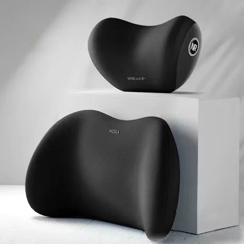 Waist Cushion Seat Covers Car Interior Accessories Headrest Driver Pillow Vehicle Backrest Back Support Neck Memory Foam Seat