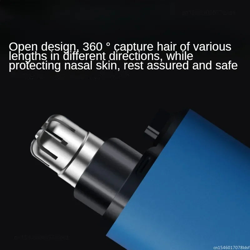 New KONKA Nose Hair Trimmer Electric Nose Hair Shaver Portable Nose Hair Scraping Double-edged Smooth Shaver Head for Home