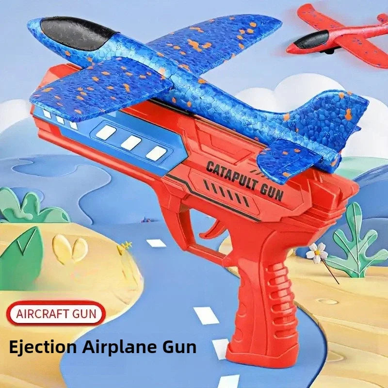 Foam Ejection Aircraft Toys for Kids Airplane Launcher Catapult Plane Children Parent-Child Interaction Outdoor Flying Toy Gifts