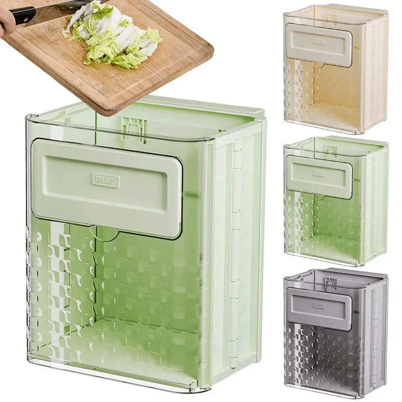 Large Capacity Wall-Mounted Folding Trash Can - Collapsible Hanging Garbage Basket for Car, Outdoor Activities, and Camping