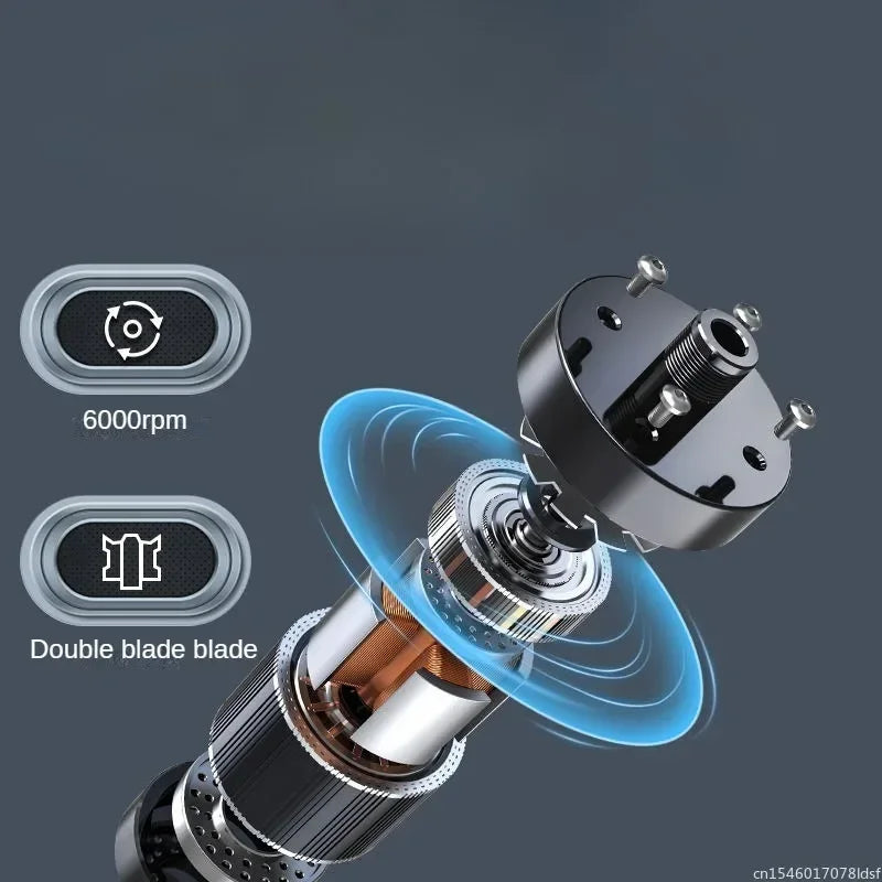 New KONKA Nose Hair Trimmer Electric Nose Hair Shaver Portable Nose Hair Scraping Double-edged Smooth Shaver Head for Home