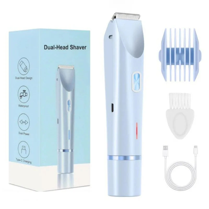 Electric Shaver for Woman Double Head Dual Purpose Razor Body Underarm Bikini Skin and Body Care Appliances Adults Women Tools