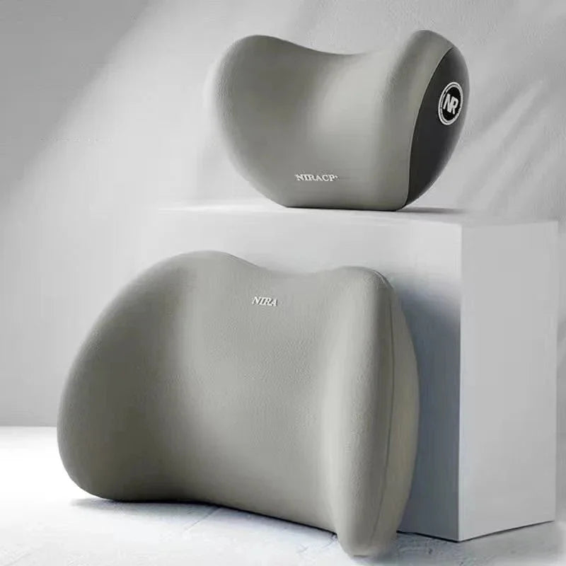Waist Cushion Seat Covers Car Interior Accessories Headrest Driver Pillow Vehicle Backrest Back Support Neck Memory Foam Seat