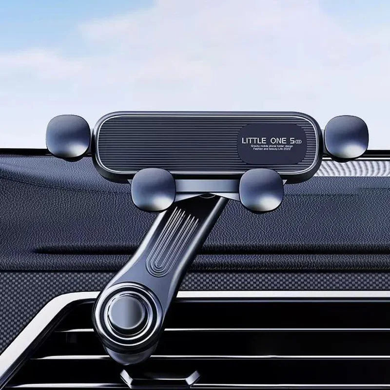 2025 New 360 Rotation Gravity Car Phone Holder Air Vent Clip Navigation Stand Telescopic Air Outlet Phone Support for 4.7-7 inch
