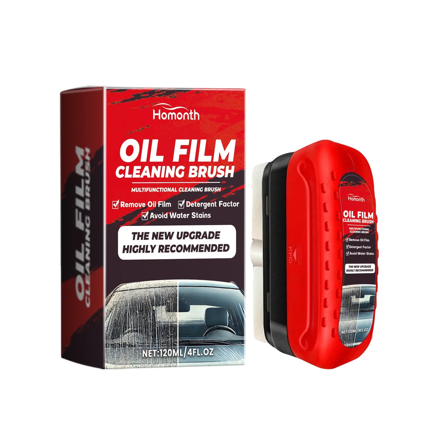 Car Windshield Cleaner - 120ml, Anti-Dust & UV Protection, Reduces Water Spots, Enhances Clarity, Glass Care