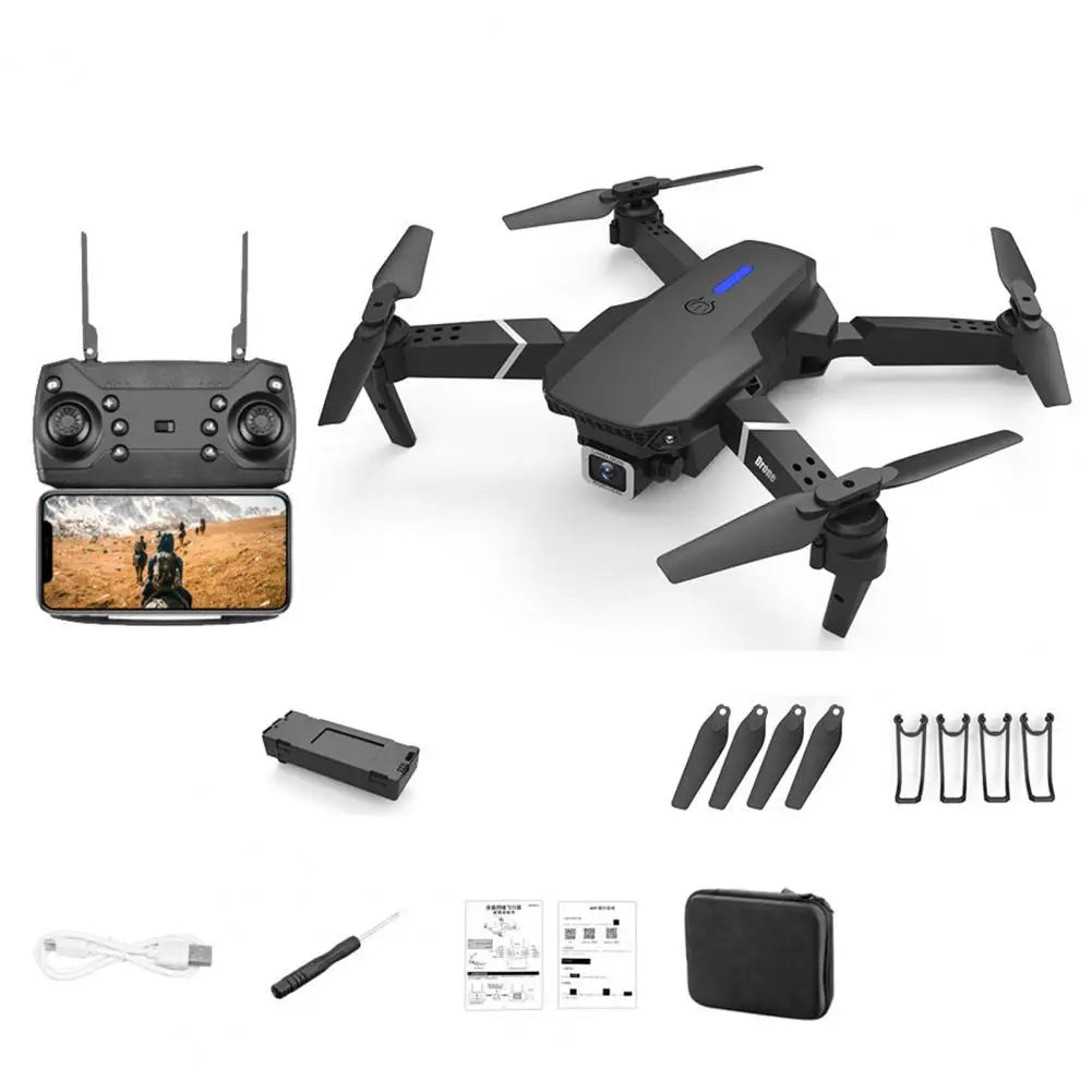 Compact Camera Drone Wi-Fi Function Remote Control Drone Wide Angle Mini Remote Control Folding Drone Toy Aerial Photography