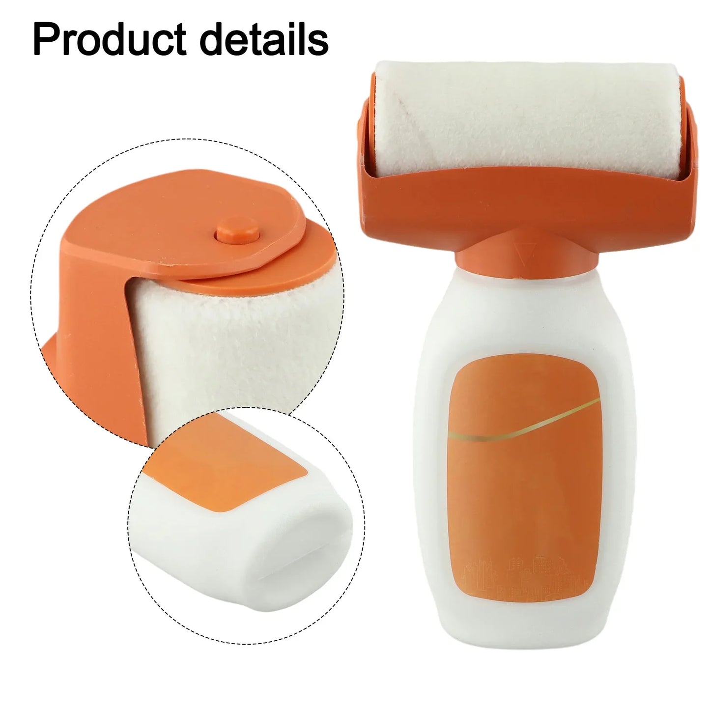 360 Degree Roller Paint Brush Home Repair Tool Paint Repair Tool About 21cm*10.5cm 2-in-1 Roller Paint No Marking Roller