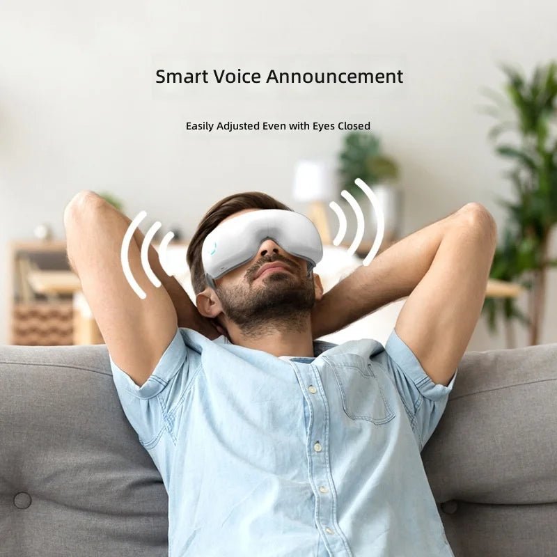 Eye Massager for Myopia Prevention, Smart Thermal Eye Mask with 3D Airbag Massage, USB Rechargeable, Eye Relaxation Device