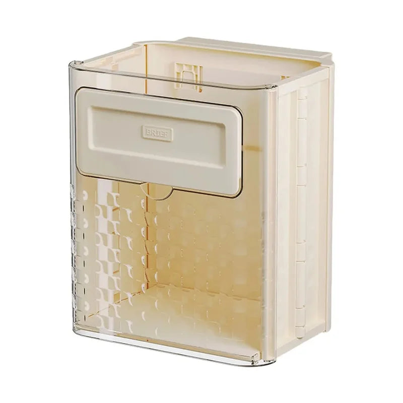 Large Capacity Wall-Mounted Folding Trash Can - Collapsible Hanging Garbage Basket for Car, Outdoor Activities, and Camping
