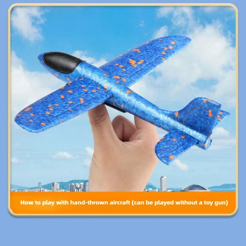 Foam Ejection Aircraft Toys for Kids Airplane Launcher Catapult Plane Children Parent-Child Interaction Outdoor Flying Toy Gifts