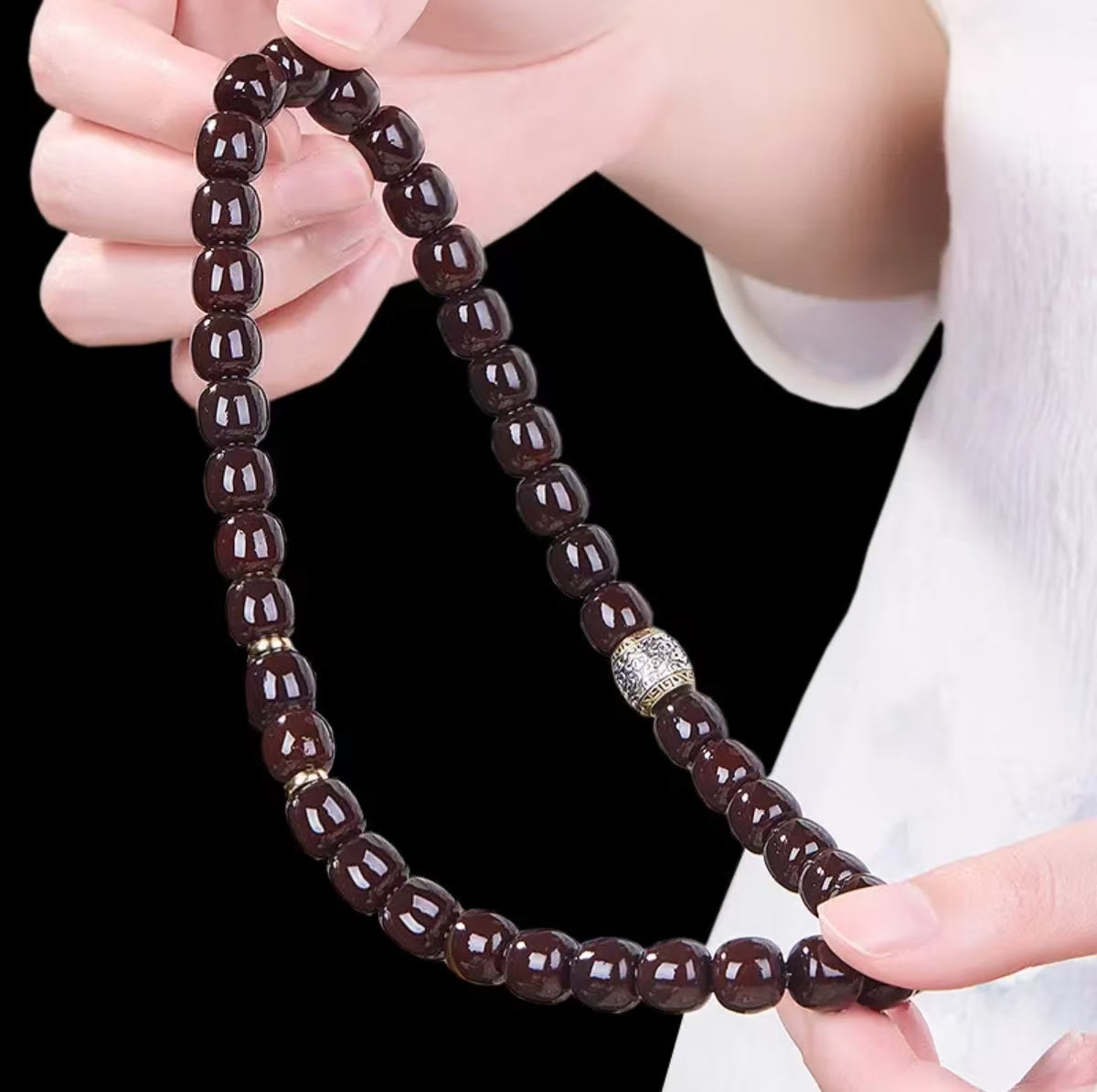 Bodhi bracelet with soft heart, old material, weathered double circle, plain circle, atmospheric literary toy, Bodhi selection, finger-winding soft disk to play with