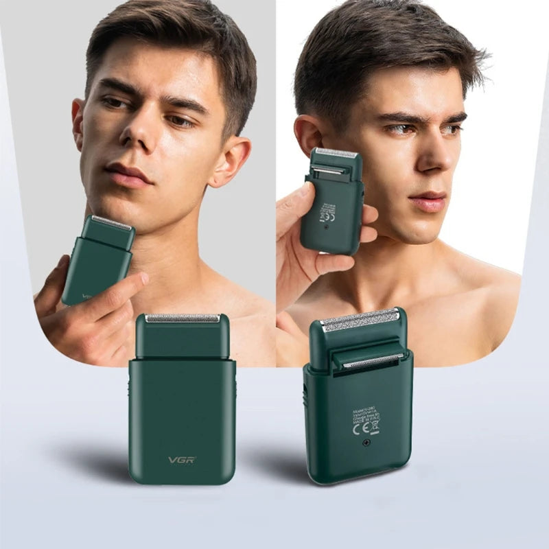 Electric Razor for Men Washable USB Rechargeable Cordless Foil Shaver with Pop-Up Beard Trimmer Multifunction Portable Travel