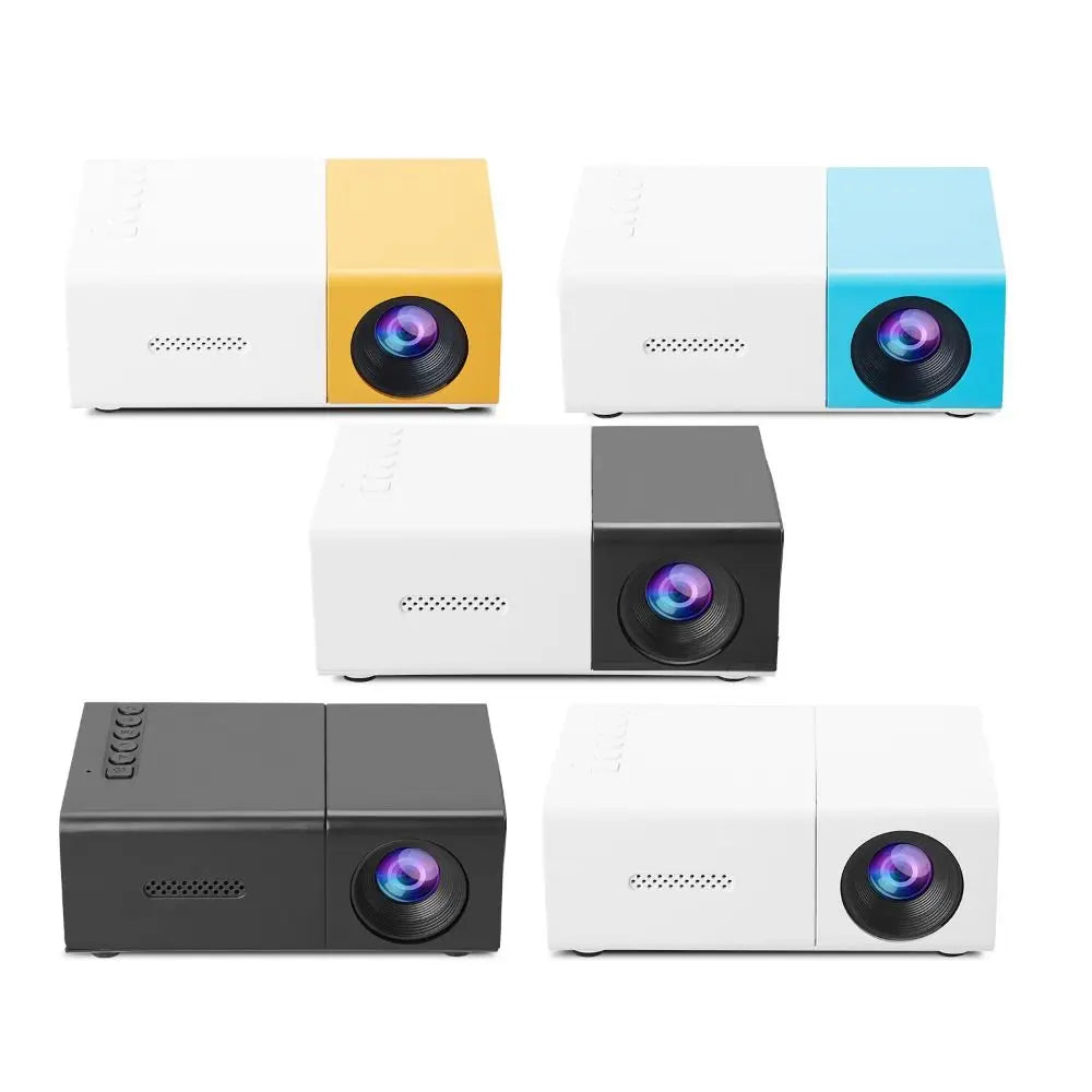 1080P Resolution Mini Projector Built-in Speaker Remote Control Home Theater Projector Halloween Gifts LCD Technology