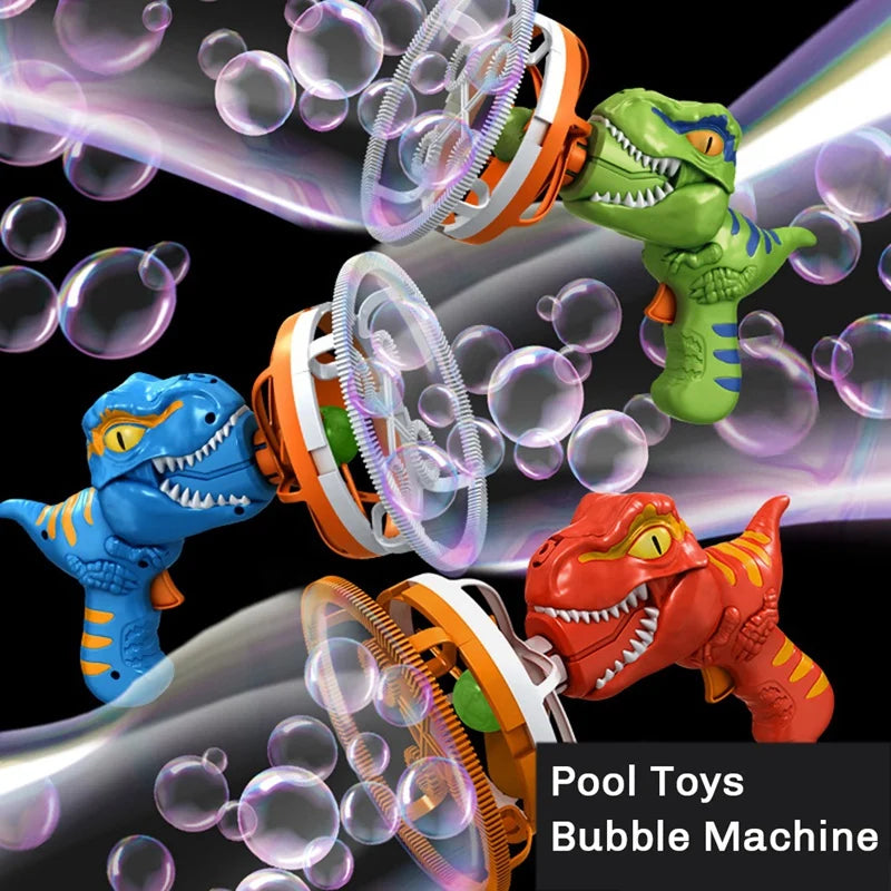 Fan Dinosaur Bubble Machine Bubbles In Bubble Handheld Electric Dinosaur Bubble Machine Bubble Dinosaur Pool Toys