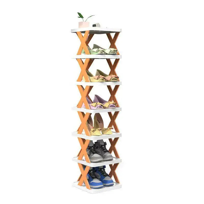 1Set Plastic Folding DIY Splicing Shoe Rack Home Simple Door Multifunctional Shoe Cabinet Multi layer Storage Rack for Shoes