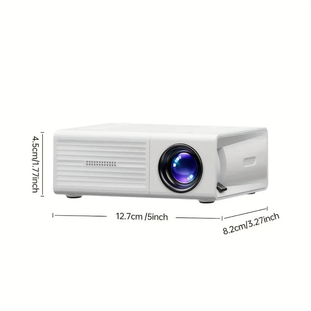 1080P Resolution Mini Projector Built-in Speaker Remote Control Home Theater Projector Halloween Gifts LCD Technology