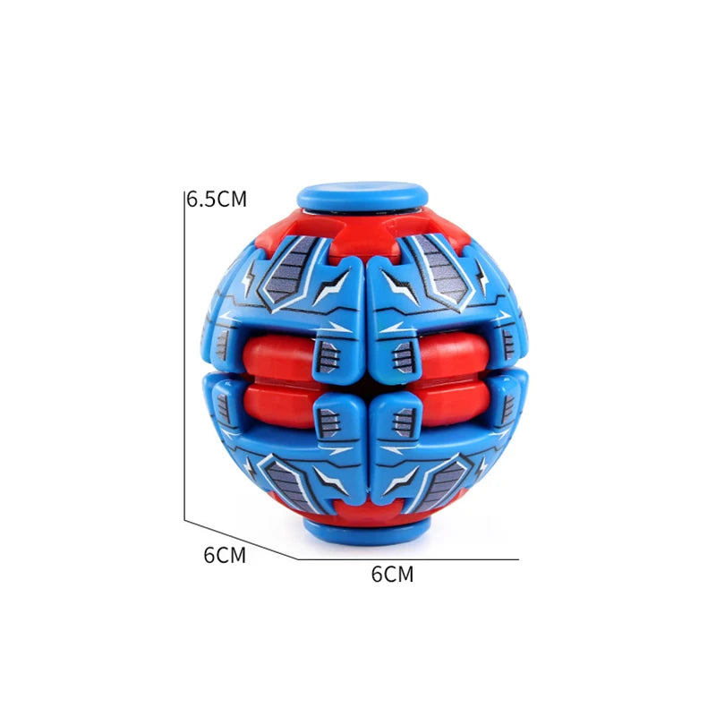 Portable 3D Printing Antistress Fidget Spinner Color Pressure Reducing Ball Press Rotate Relieve Stress Office Toy Children Gift