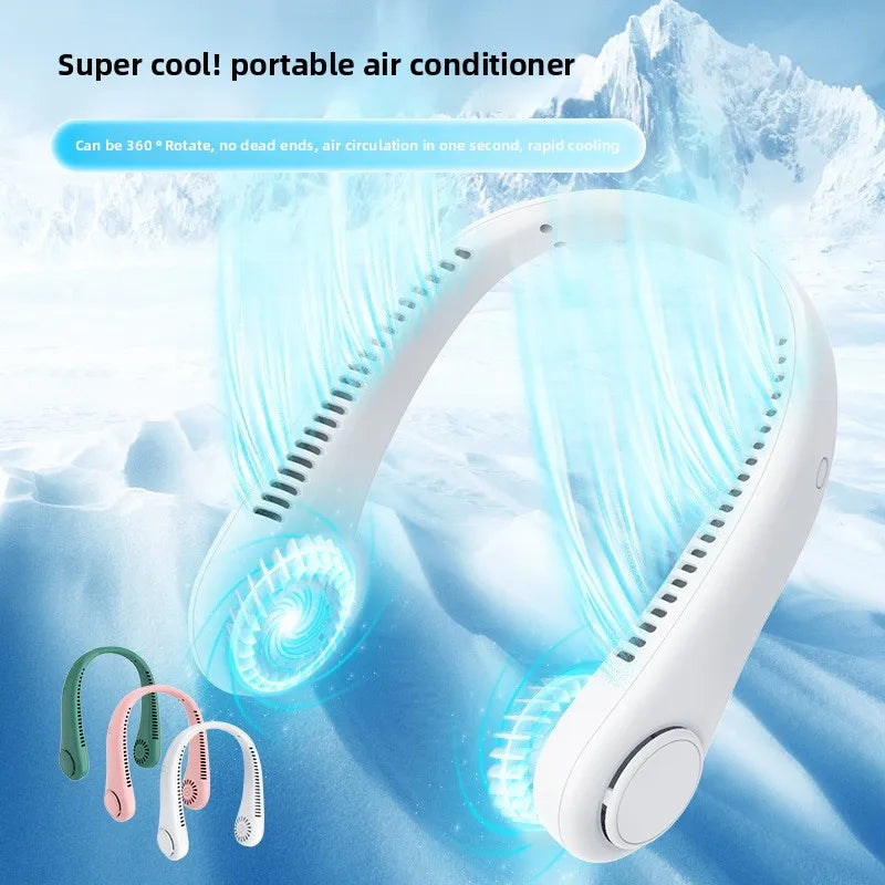 Popular Bladeless Neck Fan Lazy Portable Silent Silicone