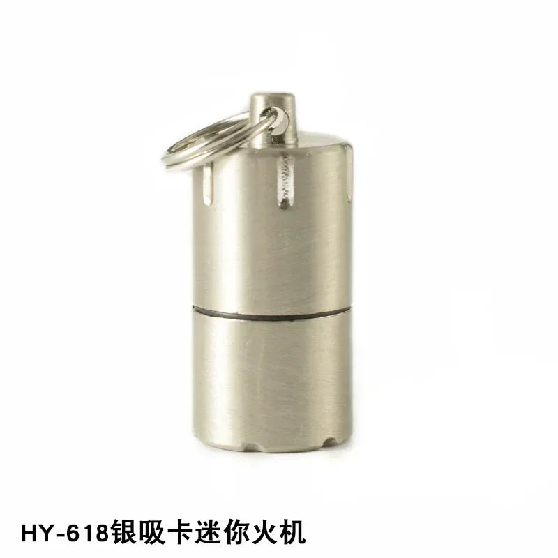 Mini retro necklace-style kerosene lighter, old-fashioned gasoline lighter