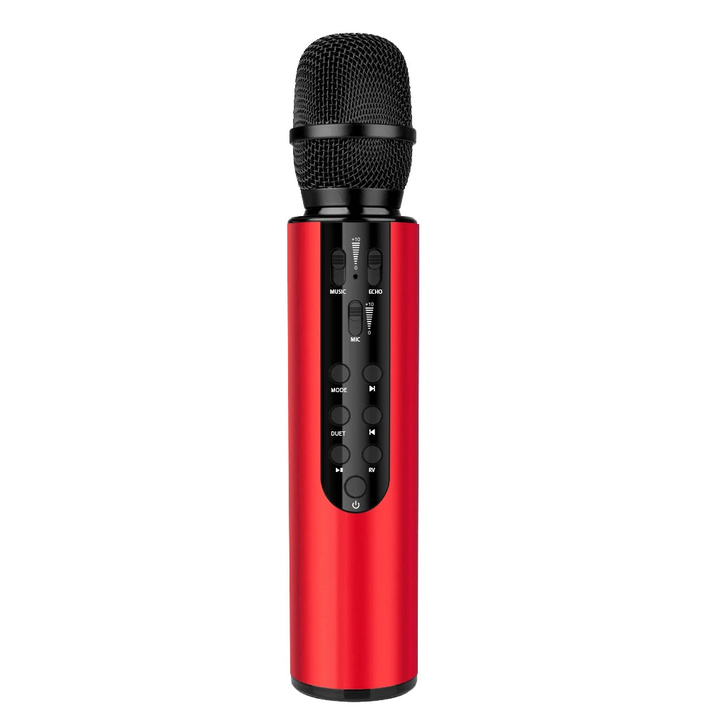 2.4G Wireless KTV Microphone Speaker， All-in-One with Professional Sound Effects， for Home Karaoke， Outdoor， Party， Portable