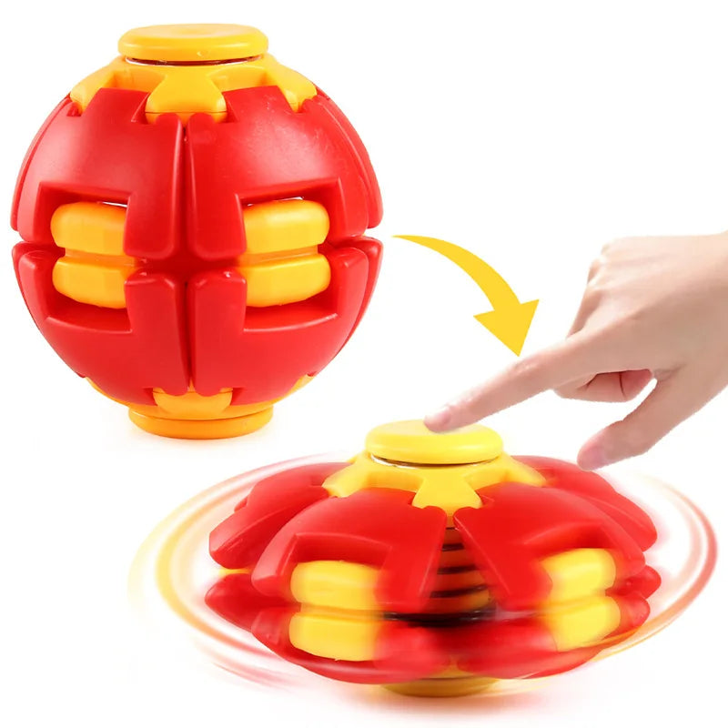 Portable 3D Printing Antistress Fidget Spinner Color Pressure Reducing Ball Press Rotate Relieve Stress Office Toy Children Gift