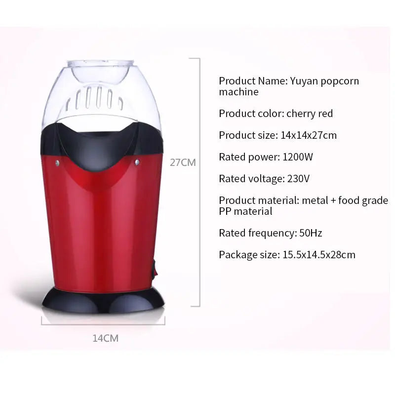 Home children's popcorn machine automatic popcorn machine Foreign trade European rules American rules The popcorn machine