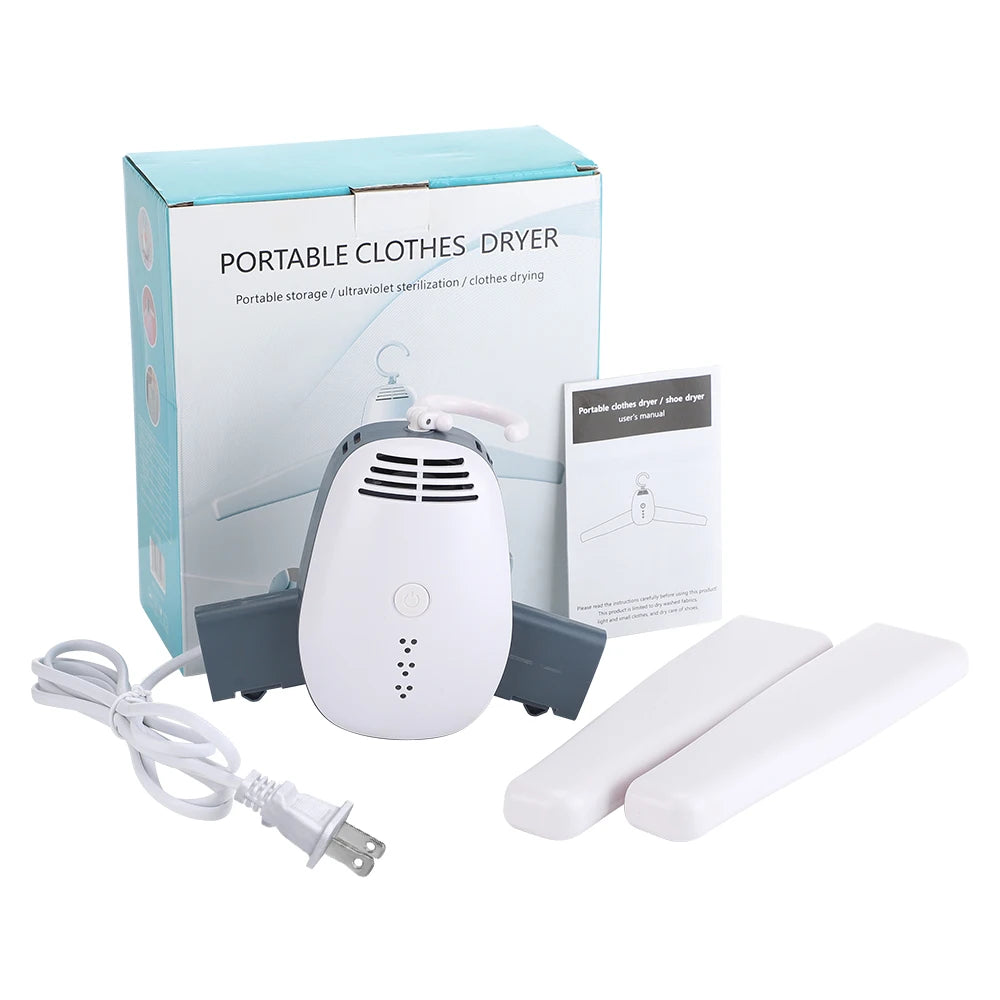 110-220V Mini Electric Portable Heated Clothes Dryer Drying Machine Shoes Clothes Drying Rack Hangers Foldable Heater