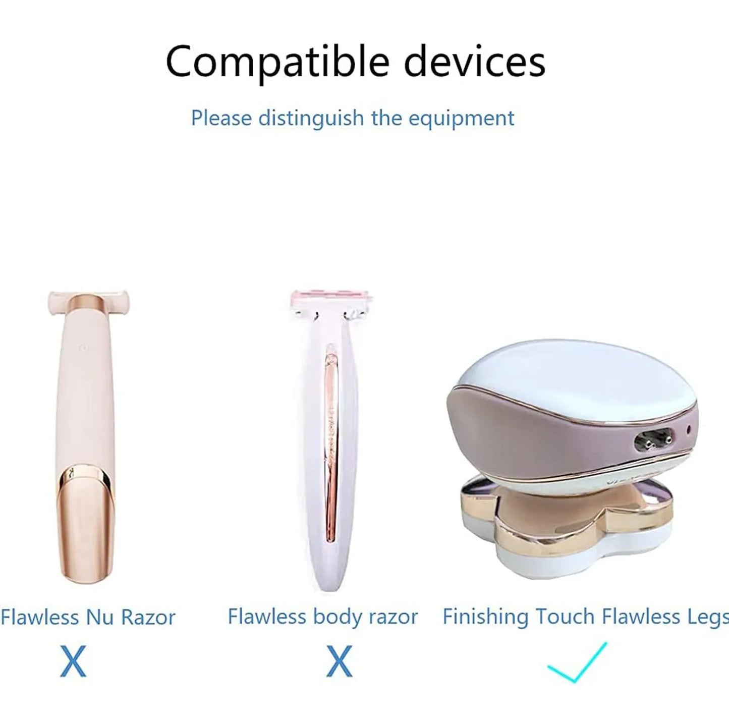 Finishing Touch Flawless Legs Charger Cord Ladies Legs Razor Shaver USB Cable, Women Electric Trimmer 5V Power Cord