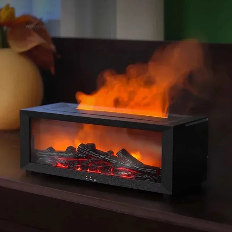 Luxury Desktop Simulation Home Fireplaces Home with Atmosphere Light Creative Office Decorations Home Decoration Ornaments C