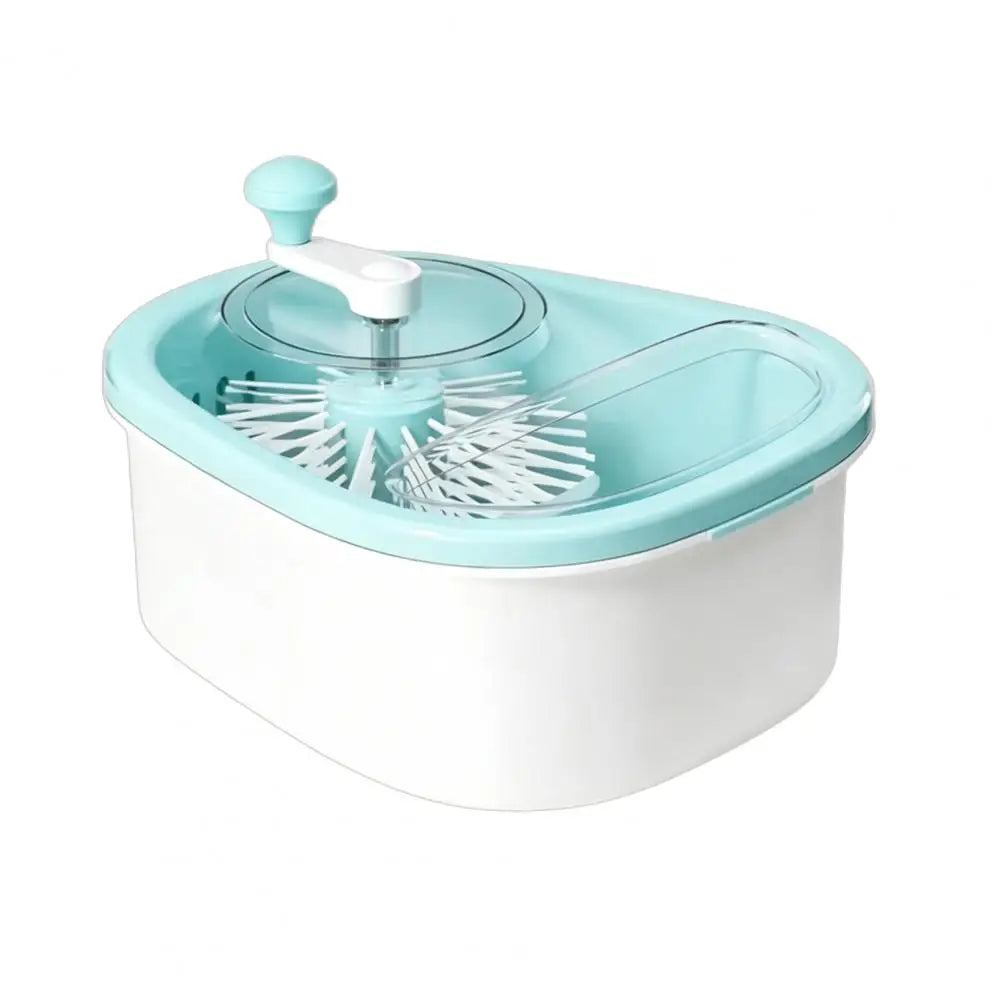 Produce Cleaner Family Size Fruit Bowl Fruit Cleaner Spinner with Rotating Vortex Produce Rinse Bowl Drain Basket for Berries
