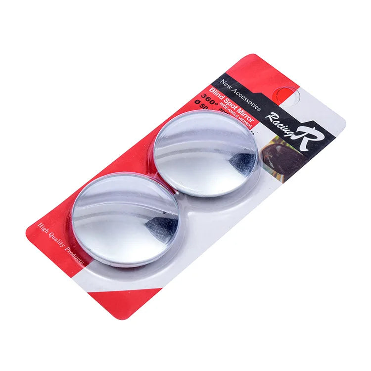 Adjustable Small Round Car Reverse Auxiliary Rearview Convex Mirror Car Blind Spot Rear View Mirror Wide Angle 360 Degree Mirror