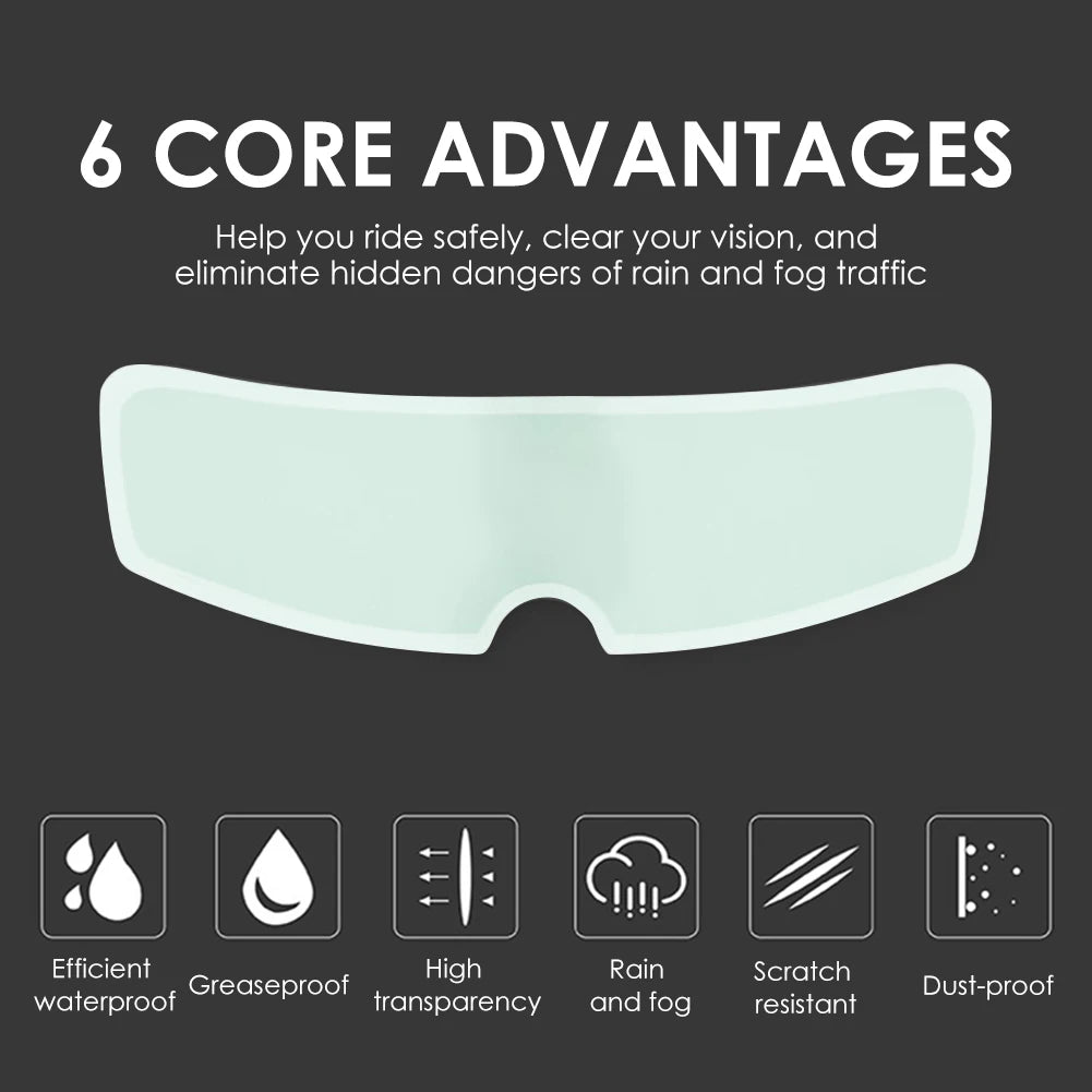 Fog Resistant Film for Motorcycle Helmet Visor Shield Nano Coating Practical Multi-functional  Anti Fog Film