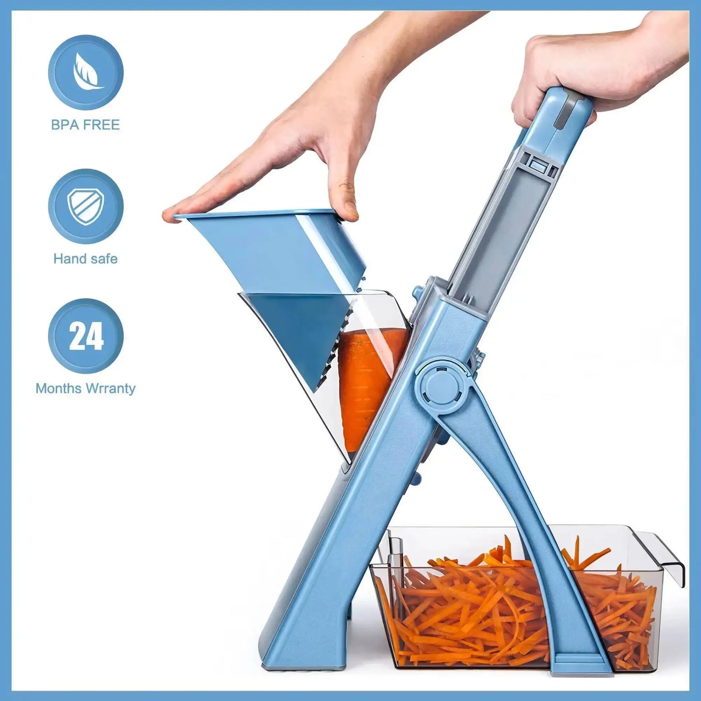 Multifunction Vegetable Safe Gadget Mandoline Kitchen Salad Chopper Potato Slicer French Fries Cutter Cooking
