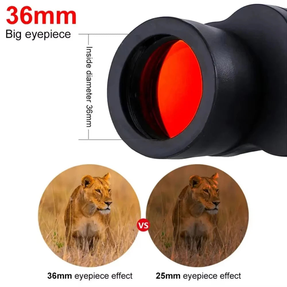 80x80 adult powerful binoculars, durable, optical glass lens for hunting, high-definition high-power for travel and sightseeing