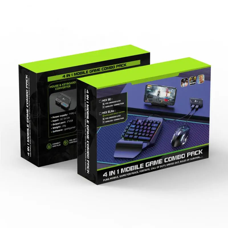 Mix SE Mouse & Keyboard Converter Professional Accessories Gaming  Faster Reaction for Android Phone PUBG Games