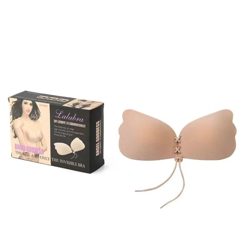 Silicone Sticky Invisible Bandeau Backless Bra Push Up Strapless Bras Stick On Bra