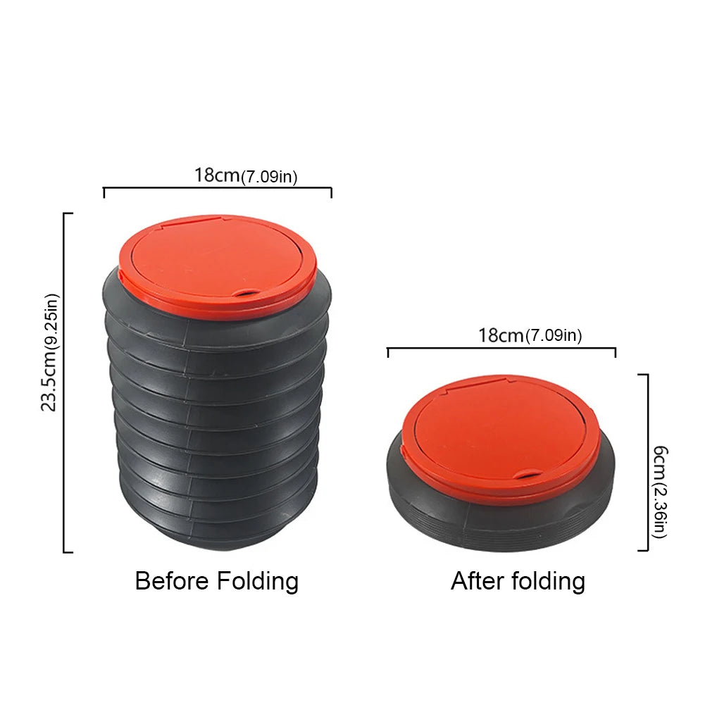 4L Table Storage Case Portable Small Car Trash Bin Multifunctional Water Bucket Automotive Garbage Can for Home Office