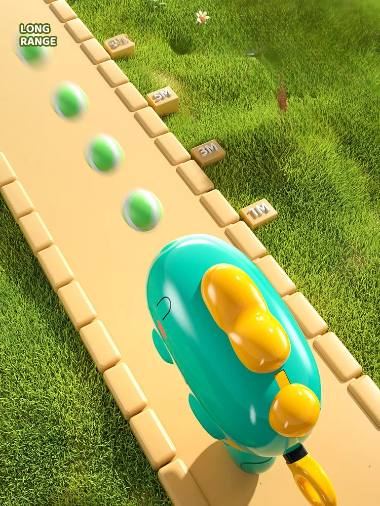 Dinosaur ball gun catapult sticky ball, children's baby toy, birthday gift