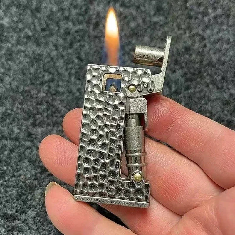 New Retro Scimitar Fuel Lighter Windproof Pit Heterosexual Metal Press Ignition Lighter Wholesale Male Personalized Gift