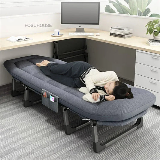 Modern Minimalist Folding Bed Office Lunch Break Individual Recliner Bed Bedhome Leisure Portable Sleeping Beds Home Furniture Z
