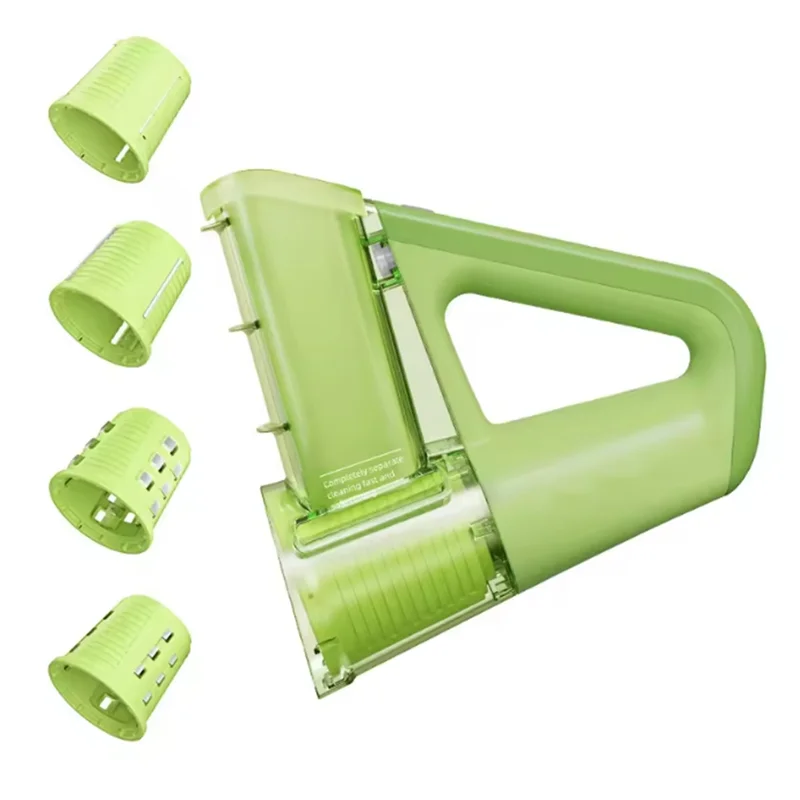 Electric Cheese Grater Portable Salad Maker With 4 Different Shapes Of Blades 40W Electric Rotary Slicer Shredder