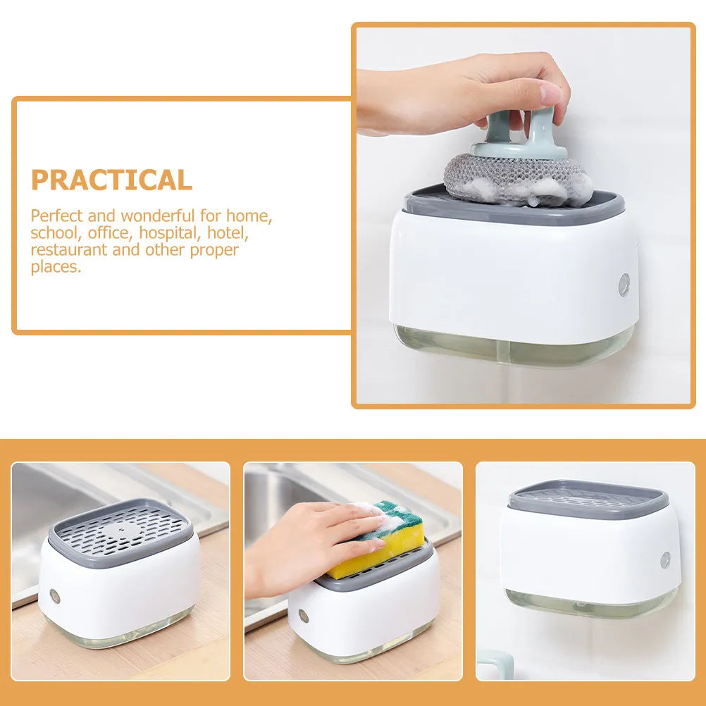Household Sink Soap Dispenser Kitchen Dish Countertop Dispensers Hand Container Dishwashing Liquid