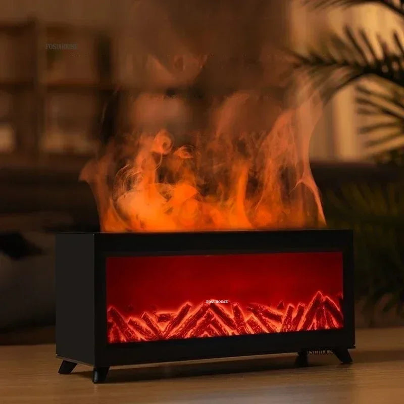 Luxury Desktop Simulation Home Fireplaces Home with Atmosphere Light Creative Office Decorations Home Decoration Ornaments C