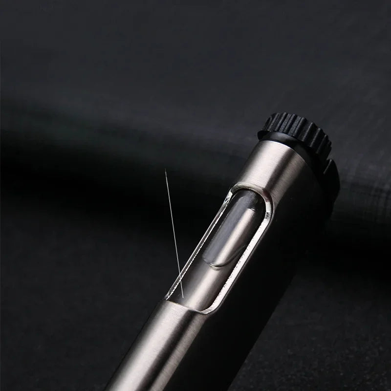 HONEST Slim Strip Gas Lighter Windproof Blue Flame Cigar Turbine Torch Visible Air Window Comfortable Feel Hgih-end Gift
