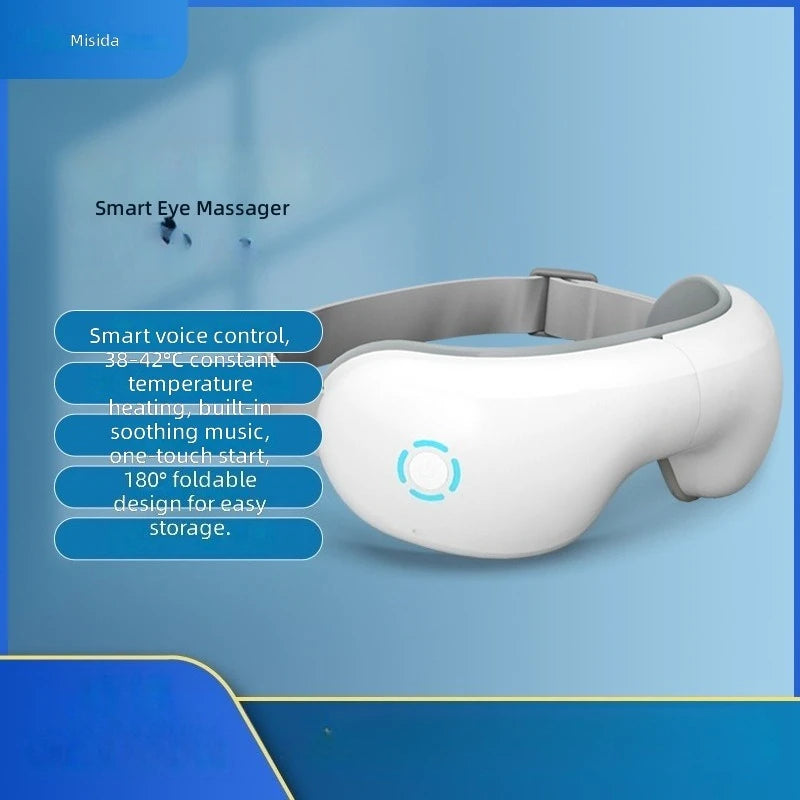 Eye Massager for Myopia Prevention, Smart Thermal Eye Mask with 3D Airbag Massage, USB Rechargeable, Eye Relaxation Device