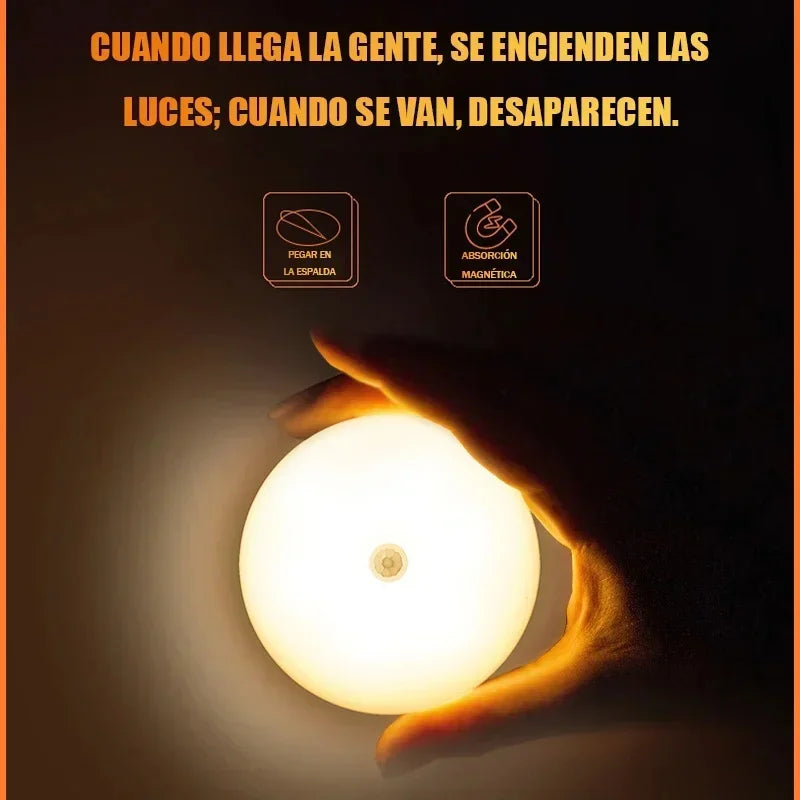 USB Charging LED Smart Automatic Human Body Sensor Night Lights Emergency Lighting Wireless Magentic Suction LED Cabinet Lights