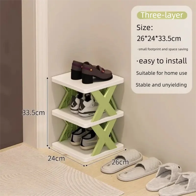 1Set Plastic Folding DIY Splicing Shoe Rack Home Simple Door Multifunctional Shoe Cabinet Multi layer Storage Rack for Shoes