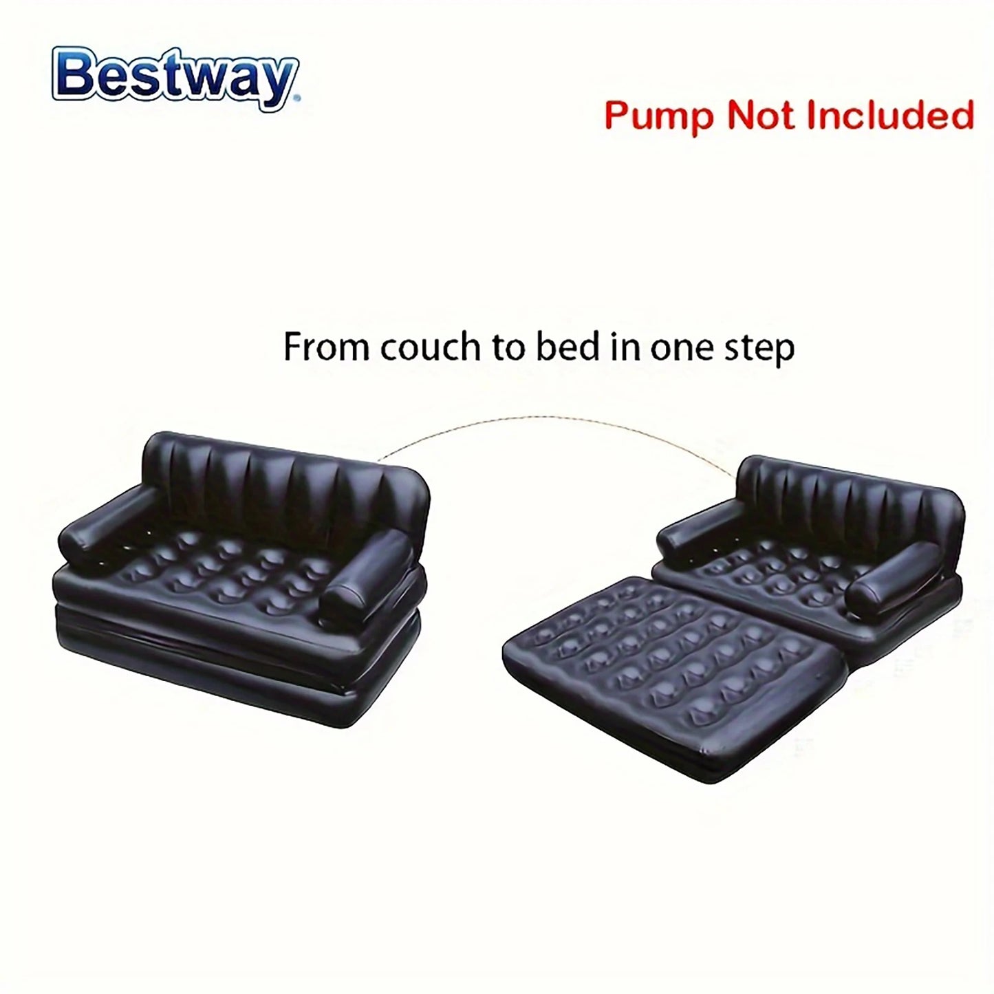 Bestway 2Size/1PC Inflatable Sofa Bed, Inflatable Sofa, Inflatable Recliner, Camping Waterproof, Inflatable Sofa, Blow Up Sofa M